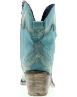 Liberty Black Women's Side Bug & Wrinkle Fontana Crack Short Western Boots - Pointed Toe -Shoes Promotion Store 2000362997 440 P5