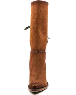 Dan Post Women's Corsette Back Lace Tall Western Leather Boots - Snip Toe -Shoes Promotion Store 2000371097 600 P4