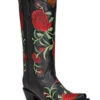 Circle G Women's Flowered Embroidery Western Tall Boots - Snip Toe 1 Circle G Women's Flowered Embroidery Western Tall Boots - Snip Toe -Shoes Promotion Store 2000371800 001 P1