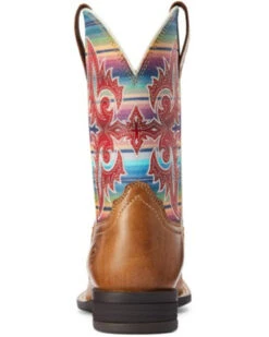 Ariat Girls' Lonestar Shock Shield Serape Stripe Western Boots - Square Toe -Shoes Promotion Store 2000372471 250 P3