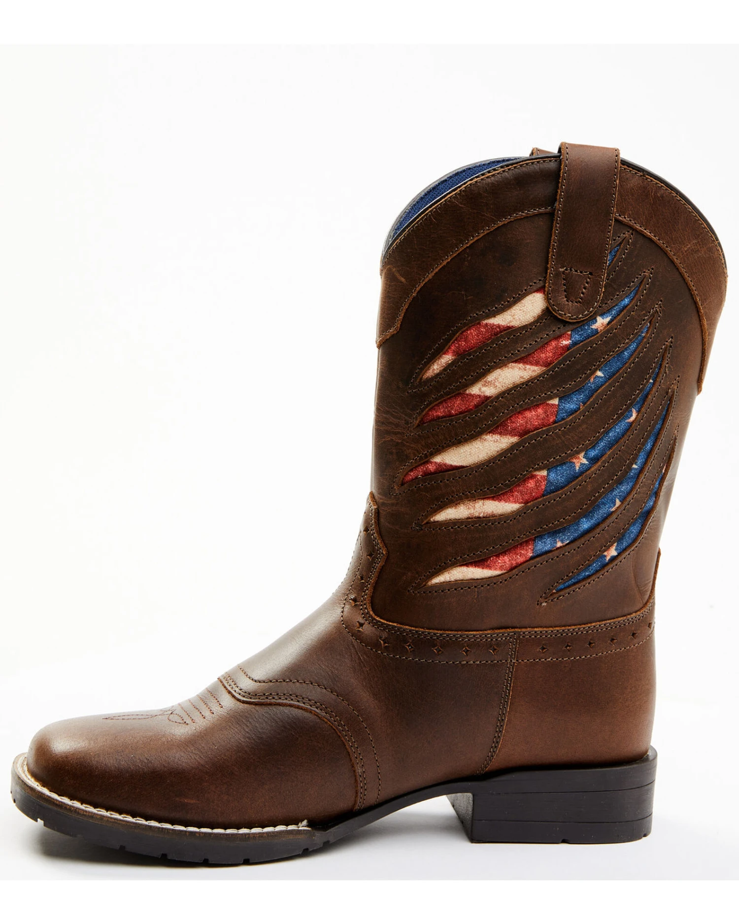 Cody James Boys' Ripped Flag Western Boots - Broad Square Toe 5 Cody James Boys' Ripped Flag Western Boots - Broad Square Toe - Image 3