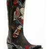 Old Gringo Women's Reinas La Catrina Skeleton & Floral Embroidered Tall Western Leather Boots - Snip Toe 1 Old Gringo Women's Reinas La Catrina Skeleton & Floral Embroidered Tall Western Leather Boots - Snip Toe -Shoes Promotion Store 2000374907 944 P1