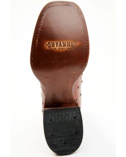 Shyanne Women's Olivia Exotic Ostrich Quill Western Boots - Broad Square Toe -Shoes Promotion Store 2000374976 200 P7