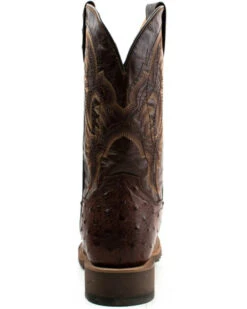 Dan Post Men's Alamosa Hand Ostrich Quill Western Boots - Broad Square Toe -Shoes Promotion Store 2000375987 200 P5
