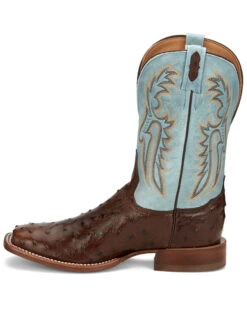 Tony Lama Men's Castillo Exotic Ostrich Western Boots - Broad Square Toe -Shoes Promotion Store 2000379338 200 P3