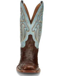 Tony Lama Men's Castillo Exotic Ostrich Western Boots - Broad Square Toe -Shoes Promotion Store 2000379338 200 P4
