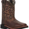 Dan Post Toddler Girls' Leopard Print Western Boots - Broad Square Toe -Shoes Promotion Store 2000381637 902 P1