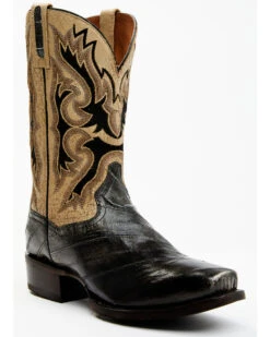 Dan Post Men's Exotic Eel Western Boots - Square Toe