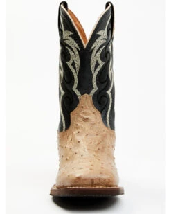 Dan Post Men's Hand Ostrich Quill Western Boots - Broad Square Toe 12 Dan Post Men's Hand Ostrich Quill Western Boots - Broad Square Toe -Shoes Promotion Store 2000381788 100 P4