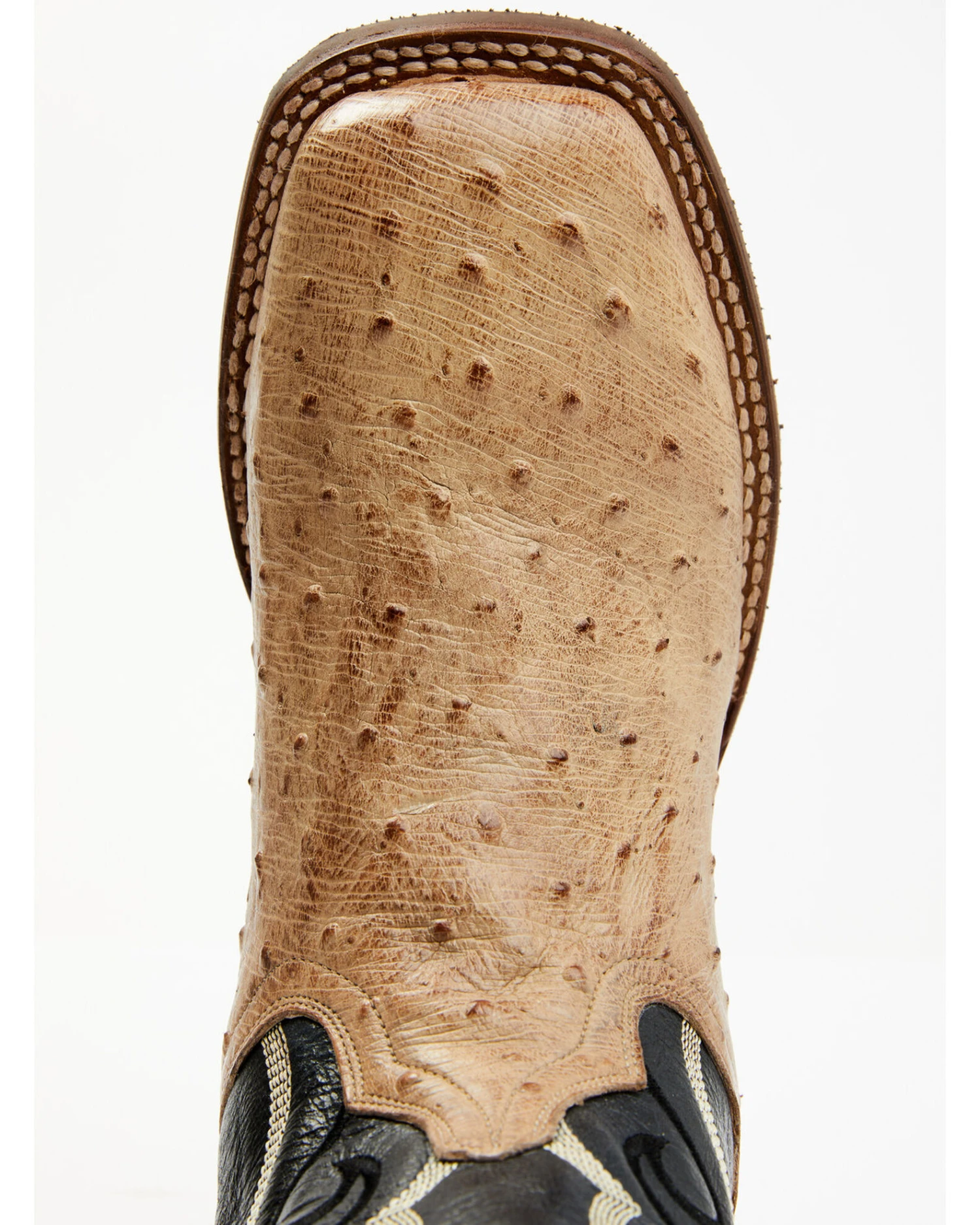 Dan Post Men's Hand Ostrich Quill Western Boots - Broad Square Toe 8 Dan Post Men's Hand Ostrich Quill Western Boots - Broad Square Toe - Image 6