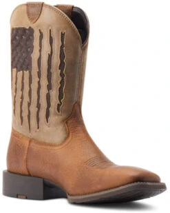 Ariat Men's Sport My Country VentTEK Western Performance Boots - Broad Square Toe