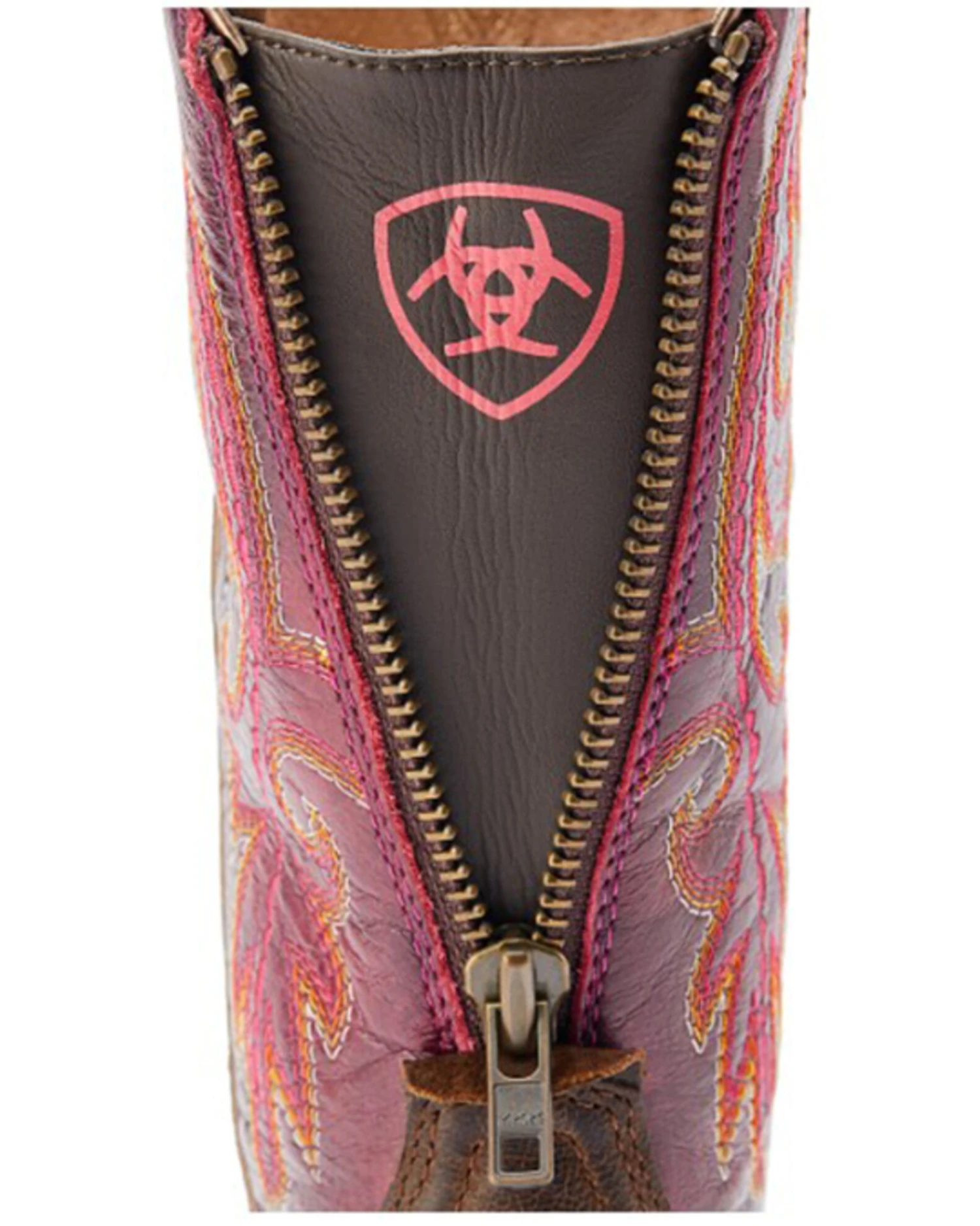 Ariat Women's Round Up Back Zip Western Performance Boots - Broad Square Toe 8 Ariat Women's Round Up Back Zip Western Performance Boots - Broad Square Toe - Image 6