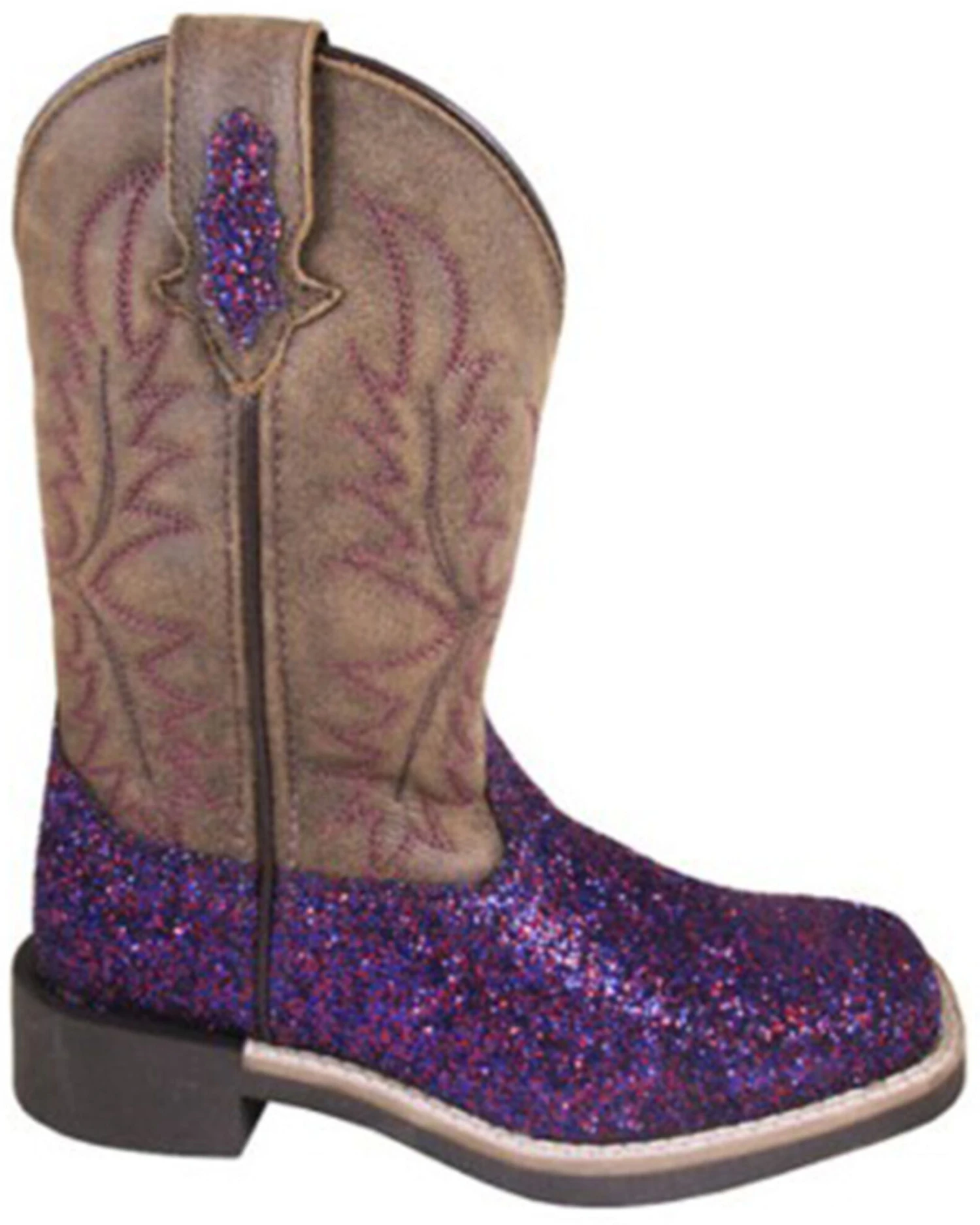 Smoky Mountain Toddler Girls' Ariel Glitter Western Boots - Broad Square Toe 3 Smoky Mountain Toddler Girls' Ariel Glitter Western Boots - Broad Square Toe